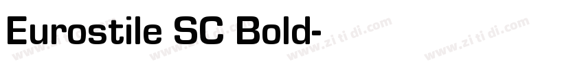 Eurostile SC Bold字体转换